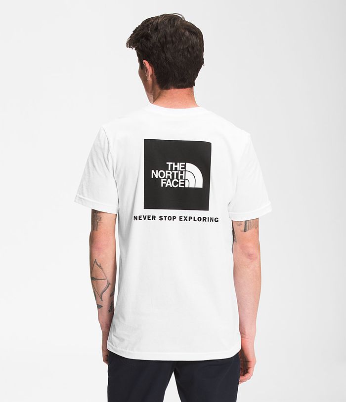 Camiseta The North Face Hombre Blancas Manga Corta Box Nse 29416XIFR